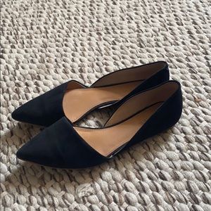 J Crew Zoe suede d'Orsay flats